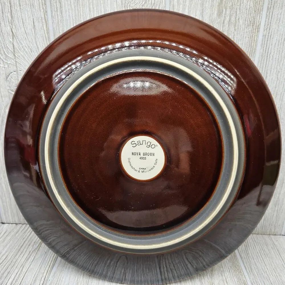 Sango Nova Brown 4933 Chop Plate 12